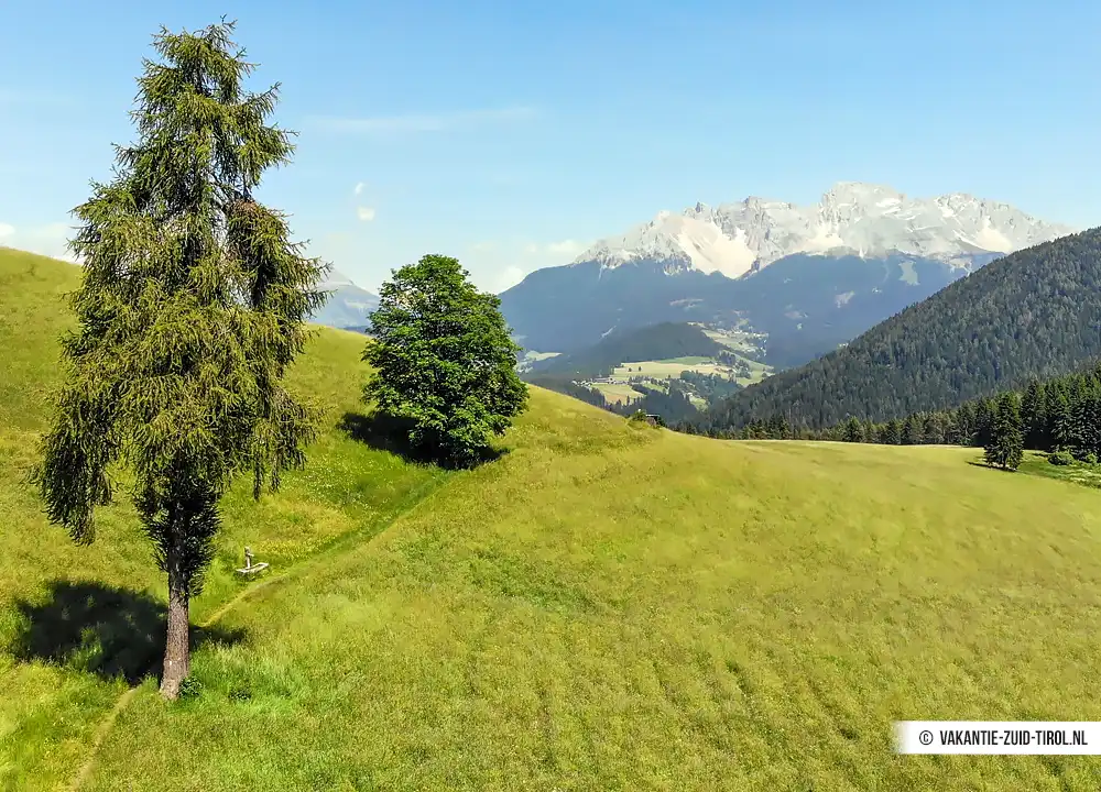 Het groene landschap van Zuid-Tirol
